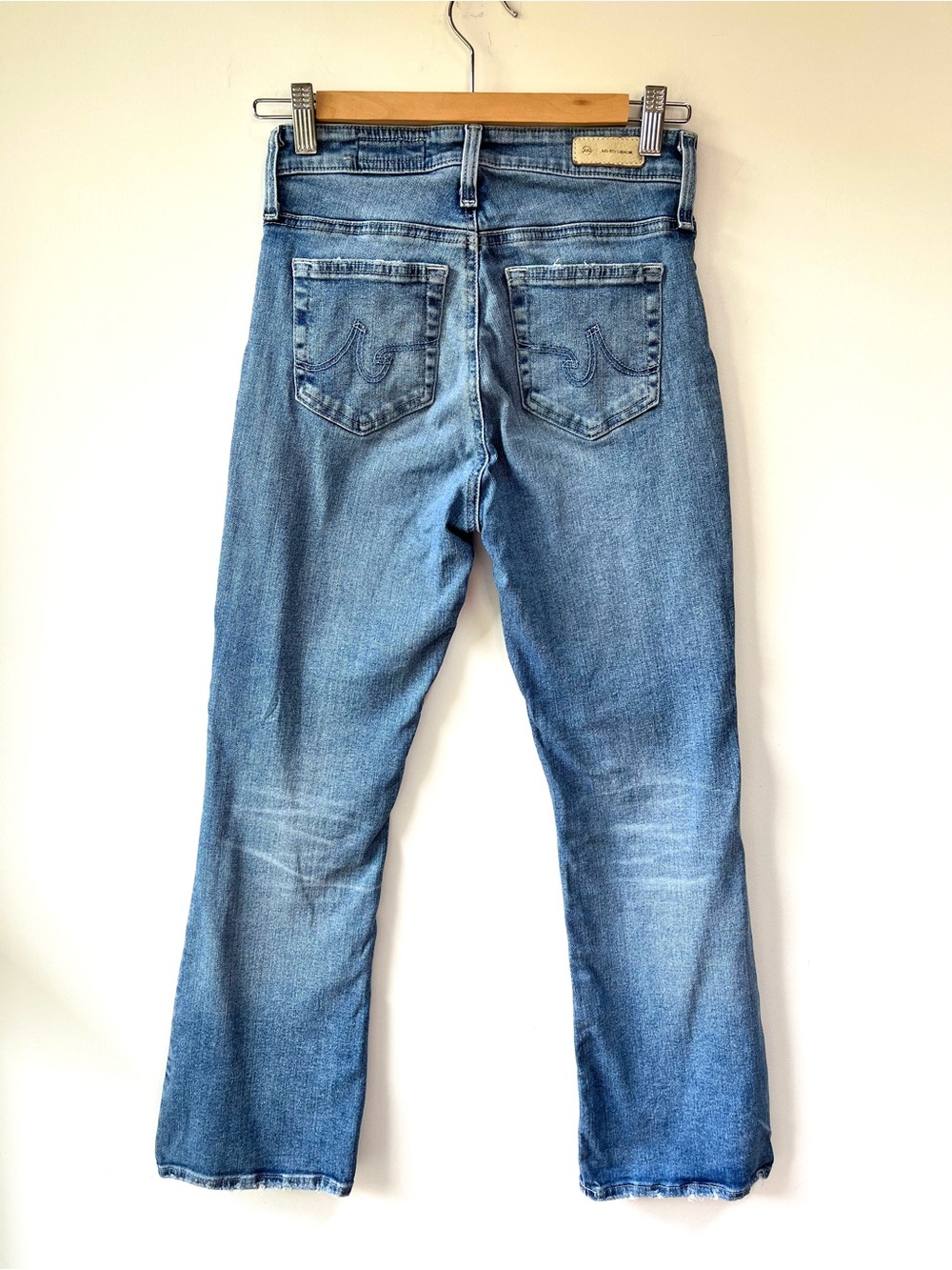 AG Adriano Goldschmied Farrah Boot Cut Crop Light Wash Size 25 - Picture 3 of 10